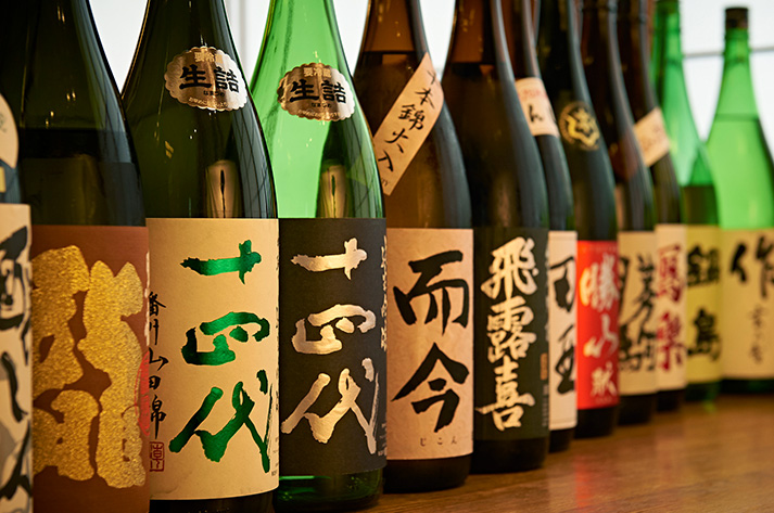 日本酒並び